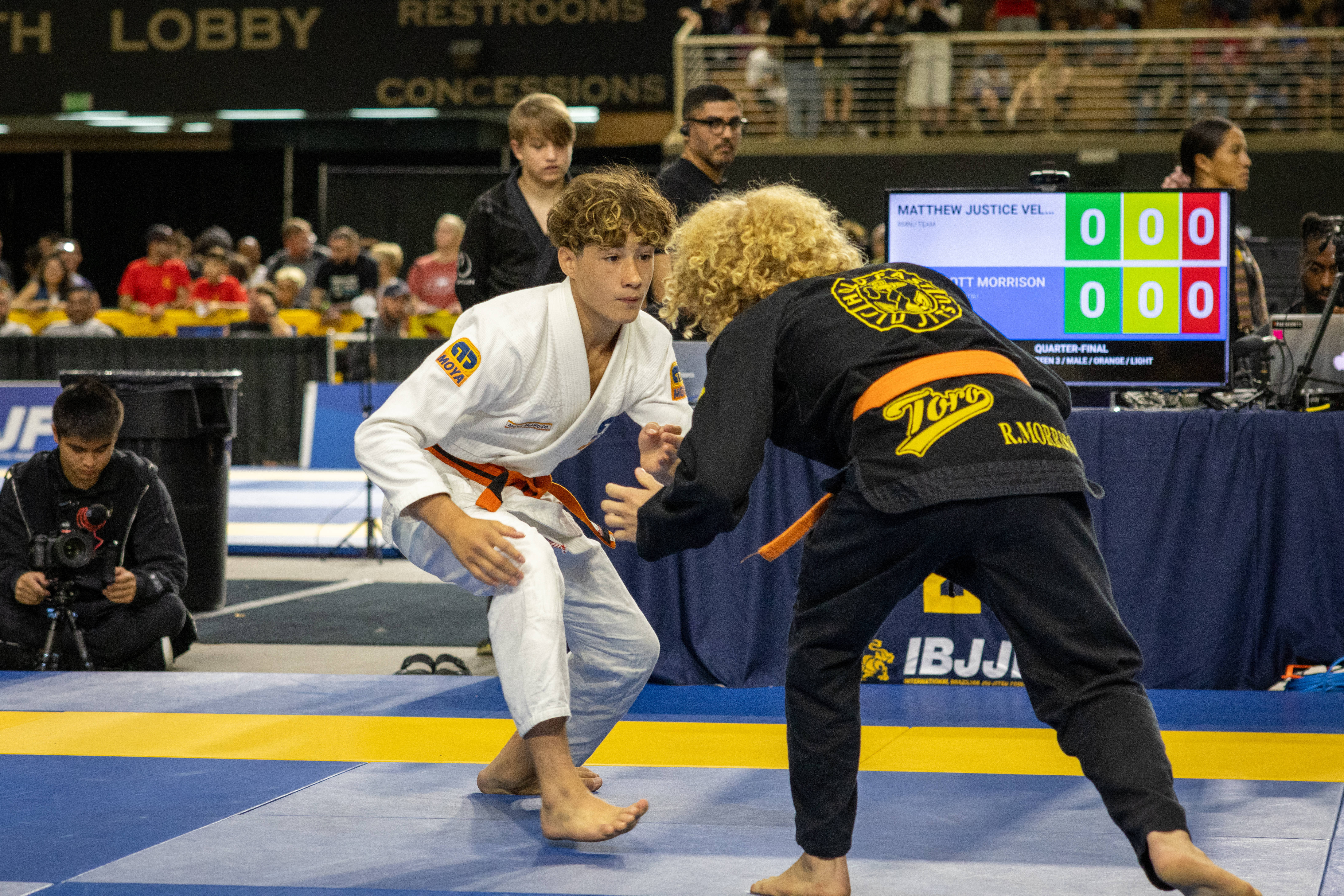 Young Prodigy Jiu-Jitsu student competing at IBJJF tournament